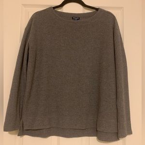 Women’s Splendid Grey Waffle Pattern Sweater Size S